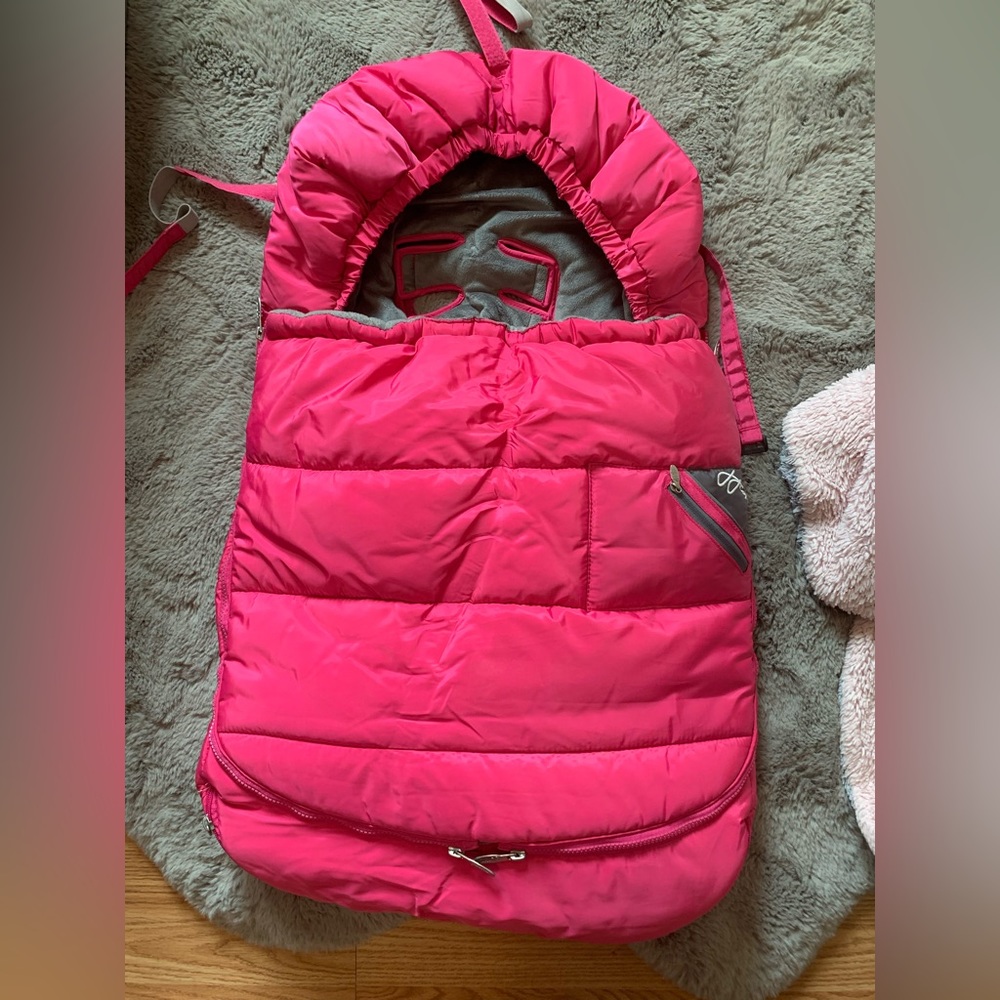 JJ Cole Polar Bundle Me Stroller Cover - Pink